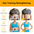Ab Toning Belt, Abdominal Massager Belt with Shaping & Heating Functions, Abs Sculptor Daily Training for Home Office Fitness Exercise Men Women Unisex (Beige)