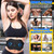 WZREZ FDA Cleared ABS Stimulator Muscle Toner, Ab Machine, Fitness Workout Equipment for Women and Men (Black Blue)