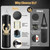 Filled Punching Bag for Adults, 4FT PU Leather Hanging Bag with 11lb Sponge Filler, Come with 12OZ Gloves, Heavy Bag Boxing Equipment for Training Karate Kickboxing Home Gym