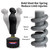 Punching Dummy, Durable Silicone Punching Bag with Large Stable Base for Adults & Kids, Freestanding Training Target for Boxing, Taekwondo, MMA, Home Gym(Black-2)