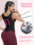 SHAPSHE waist trainer for women working out waist cincher vest for tummy control wrap waist shapewear body shaper with straps Black
