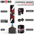 LEKÄRO Punching Bag 70" with Boxing Gloves, Heavy Boxing Bag with Stand for Adult Teens, Kickboxing Bag for MMA Muay Thai Fitness (Black red)