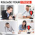 Tech Tools Stress Buster Desktop Punching Bag - Suctions to Your Desk, White Elephant Gifts for Coworker Men and Women, Heavy Duty Stress Relief Ball, Gag Gifts Funny Desk Accessories