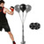 Punching Bag with Stand(2Black Rubber Mat) - One-Touch Suction Attachment,Height Adjustable,Speed Bag for Training, Boxing Equipment, Boxing Bag for Teens & Adults