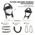 Neck Harness Weight Lifting, Neck Trainer Exerciser Equipment with Adjustable Heavy Duty Steel Chin Straps for Neck Strength and Pain Relief, Portable Head Harness for Weight Lifting,Home and Gym Use