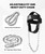 DMoose Fitness Neck Harness for Weight Lifting - Soft Padded Head & Chin Strap with 30" Heavy Duty Steel Chain - Neck Exerciser, Trainer & Strengthener to Support Injury Recovery (Black)