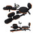 FAHKNS Leg Stretcher,Stretcher Split Machine for Flexibility, 220lb Heavy Duty Steel Frame Stretching Equipment,Leg Stretching Training Machine for Home Gym Split Machine Training Fitness
