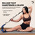 DMoose Fitness Foot & Calf Stretcher with Adjustable Padded Stretching Strap for Plantar Fasciitis, Hamstring, Heel Spurs and Achilles Tendonitis Relief - Yoga Leg Stretch Strap for Flexibility