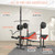 Foldable 1500LBS 8 IN 1 Weight Bench Set with Rack, Leg Extension