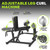 HANDBODE Leg Extension and Curl Machine, Adjustable Leg Exercise Machine, Seated Leg Press Extension and Lying Hamstring Curl Machine for Home Gym, Leg Workout Equipment Fit 1'' and 2'' Plate