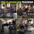 HANDBODE Leg Extension and Curl Machine, Adjustable Leg Exercise Machine, Seated Leg Press Extension and Lying Hamstring Curl Machine for Home Gym, Leg Workout Equipment Fit 1'' and 2'' Plate