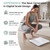 Schneider Highly Accurate Digital Bathroom Scales, 400 lbs Capacity Accurate to 0.05lb, Physician Grade with Sturdy Tempered Glass Larger LED Weighting Scale for Body Weight, Pet - Batteries Included