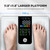 GE Smart Scale for Body Weight, BMI, Fat, Muscle Mass, Digital Bathroom Scales 500lbs Bluetooth 11.8" Large Platform Weighing Machine Health Monitor with App, White