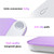 Ovutek Bathroom Scale for Body Weight, Highly Accurate Digital Weighing Machine for People, Upgraded Batteries Included, Compact Size, LED Display, High Standards Sturdy Tempered Glass, 400lb (Purple)