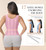SHAPSHE Waist Trainer for Women Corset Shapewear Belt Sport Workout Body Shaper Vest for Postpartum Gym Zipper and Hooks Pink L