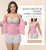 SHAPSHE Waist Trainer Corset for Women Tummy Control Sport Workout Body Shaper Vest for Postpartum Gym Zipper and Hooks Pink XS