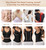 SHAPSHE Waist Trainer Corset for Women Tummy Control Sport Workout Body Shaper Vest for Women Postpartum Gym Zipper and Hooks Black