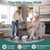 StepPilot Zero Wobble Rollator Walker with Seat for Seniors, 350lb Capacity, 18" Extra Wide Seat, 8" Wheels & Dual Brake, One-Hand Folds to 9.6", 7-Level Handle Adjustable, Cup Holder & Cane Clip