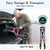 HolyHeal Walkers for Seniors, Rollator Walker with Seat and Backrest, 10" Big Wheels All Terrain, Rolling Walker Foldable Supports 350lb, Lightweight & Height Adjustable, Cane & Cup Holder, Burgundy