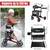 Rollator Walker for Seniors/Adults Foldable in Two Directions Rolling Walker with Seat 330 lbs Capacity 4 Big 8 inch Wheels Hand Grips Adjustable Height Lightweight Aluminum Walker 7204(Red)