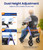 VOCIC Walkers for Seniors, Z21 Rollator Walker with Seat Supports 350lb, 8" Big Wheels for All Terrain, Ergonomic Arc Seat & 6" Ultra Backrest Foldable Walker, Dual Height Adjustment, Lightweight 2026