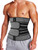 KIWI RATA Mens Workout Waist Trainer Corset Neoprene Sauna Sweat Trimmer Cincher Belt Extra Belly Compression Belts