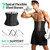 BVVU Waist Trainer for Men Waist Trimmer Tummy Control Sauna Sweat Belt Stomach Wrap Lower Belly Fat Back Support Black