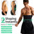 BVVU Waist Trainer for Men Waist Trimmer Tummy Control Sauna Sweat Belt Stomach Wrap Lower Belly Fat Back Support Black