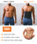 GainKee Latex Men Waist Trainer Corsets with Steel Bone Sweat Sauna Suit for Fitness (X-Large)