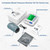 FDA-Cleared Blood Pressure Monitor, Upper Arm, Wide Cuff, Large Display