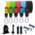 Bodylastics Pro Series Resistance Band Set - 5 Bands, Handles, Ankle Straps, Door Anchor, Carry Bag Snap Reduction Tech (3-190 Lbs Max Resistance)