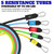Bodylastics Pro Series Resistance Band Set - 5 Bands, Handles, Ankle Straps, Door Anchor, Carry Bag Snap Reduction Tech (3-190 Lbs Max Resistance)