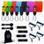 Bodylastics Pro Series Resistance Band Set- 7 Resistance Bands with Clips, Handles, Ankle Straps, Door Anchor, Carry Bag and Snap Reduction Tech (3-400 Lbs Set Assorted)