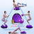 kisnbld Half Balance Ball Trainer, Inflatable 19/23 Inch Half Exercise Ball with Resistance Bands and Pilates Bal, Non-Slip 660lbs Capacity Yoga Ball for Home Gym Full Body Workouts