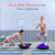 kisnbld Half Balance Ball Trainer, Inflatable 19/23 Inch Half Exercise Ball with Resistance Bands and Pilates Bal, Non-Slip 660lbs Capacity Yoga Ball for Home Gym Full Body Workouts