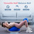 kisnbld Half Balance Ball Trainer, Inflatable 19/23 Inch Half Exercise Ball with Resistance Bands and Pilates Bal, Non-Slip 660lbs Capacity Yoga Ball for Home Gym Full Body Workouts