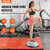 VEVOR 23-inch Half Exercise Ball Trainer, 660 lbs Capacity Balance Ball, Includes Resistance Bands and Pump, Ideal for Full Body Workouts, Yoga, and Strength Training at Home Gym, Gray
