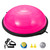 VEVOR 26-inch Half Exercise Ball Trainer, 1500 lbs Capacity Balance Ball, Includes Resistance Bands and Pump, Ideal for Full Body Workouts, Yoga, and Strength Training at Home Gym, Pink