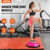 VEVOR 26-inch Half Exercise Ball Trainer, 1500 lbs Capacity Balance Ball, Includes Resistance Bands and Pump, Ideal for Full Body Workouts, Yoga, and Strength Training at Home Gym, Pink