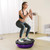 VEVOR 23-inch Half Exercise Ball Trainer, 660 lbs Capacity Balance Ball, Includes Resistance Bands and Pump, Ideal for Full Body Workouts, Yoga, and Strength Training at Home Gym, Purple