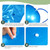 Hungdao 10 Pack 22 Inch Heavy Duty Exercise Balls Inflatable Pregnancy Yoga Pilates & Fitness Ball for Stretching Balance Therapy and Physical Fitness (Blue)