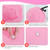 Hungdao 6 Pack 22 Inch Heavy Duty Exercise Balls Inflatable Pregnancy Yoga Pilates & Fitness Ball for Stretching Balance Therapy and Physical Fitness(Pink)