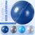 Leyndo 4 Pcs 26 Inch Yoga Exercise Ball Pilates Pregnancy Birthing Fitness Ball with Quick Pump Anti Burst for Improved Posture, Balance, Yoga, Pilates, Training (Blue Gray Set)