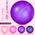 Leyndo 4 Pcs 26 Inch Yoga Exercise Ball Pilates Pregnancy Birthing Fitness Ball with Quick Pump Anti Burst for Improved Posture, Balance, Yoga, Pilates, Training (Vivid Color)