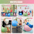 Leyndo 4 Pcs 26 Inch Yoga Exercise Ball Pilates Pregnancy Birthing Fitness Ball with Quick Pump Anti Burst for Improved Posture, Balance, Yoga, Pilates, Training(Macaron Color)