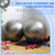 Leyndo 4 Pcs 26 Inch Yoga Exercise Ball Pilates Pregnancy Birthing Fitness Ball with Quick Pump Anti Burst for Improved Posture, Balance, Yoga, Pilates, Training (Gray)