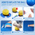 Leyndo 4 Pcs 26 Inch Yoga Exercise Ball Pilates Pregnancy Birthing Fitness Ball with Quick Pump Anti Burst for Improved Posture, Balance, Yoga, Pilates, Training(Blue)