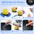 Leyndo 4 Pcs 26 Inch Yoga Exercise Ball Pilates Pregnancy Birthing Fitness Ball with Quick Pump Anti Burst for Improved Posture, Balance, Yoga, Pilates, Training(Black)