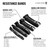 Gymreapers Resistance Bands for Working Out – Elastic Pull Up Exercise Assistance Bands Set for Powerlifting, Stretching, WOD, Strength Training – for Men & Women (5 Bands - Black Set)