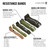 Gymreapers Resistance Bands for Working Out – Elastic Pull Up Exercise Assistance Bands Set for Powerlifting, Stretching, WOD, Strength Training – for Men & Women (5 Bands - Military Set)
